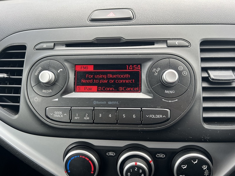 Kia Picanto 1.0 1 Air Hatchback 5dr Petrol Manual Euro 6 (65 bhp) Hatchback Manual Petrol | BLUETOOTH|A/C|5 - U10857