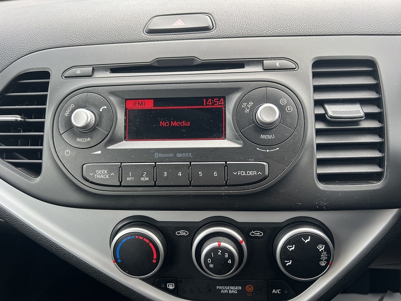 Kia Picanto 1.0 1 Air Hatchback 5dr Petrol Manual Euro 6 (65 bhp) Hatchback Manual Petrol | BLUETOOTH|A/C|5 - U10857