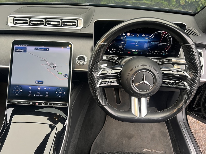 Mercedes-Benz S Class 3.0 S580Le V6 28.6kWh AMG Line (Premium) Saloon 4dr Petrol Plug-in Hybrid G-Tronic+ Euro 6 (s/s) - U10885
