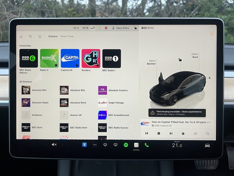 Tesla Model 3 Standard Range Plus Saloon 4dr Electric Auto RWD (241 bhp) | 1 FORMER KEEPER|VAT QUALIFYING - U10906