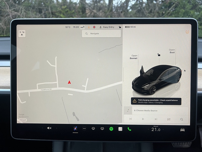 Tesla Model 3 Standard Range Plus Saloon 4dr Electric Auto RWD (241 bhp) | 1 FORMER KEEPER|VAT QUALIFYING - U10906