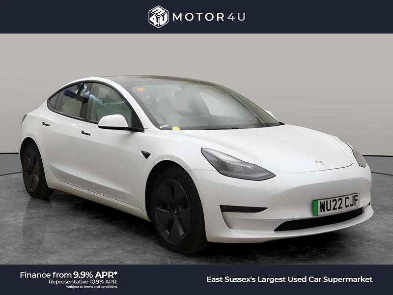 Tesla Model 3 (Dual Motor) Long Range Saloon 4dr Electric Auto 4WDE (346 ps) | PAN ROOF|R/CAM|WHITE LEATHER - U11135