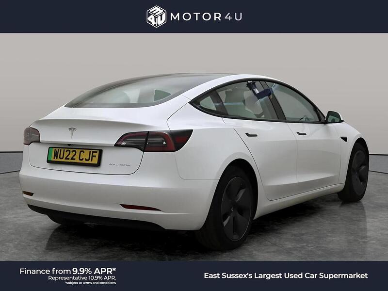 Tesla Model 3 (Dual Motor) Long Range Saloon 4dr Electric Auto 4WDE (346 ps) | PAN ROOF|R/CAM|WHITE LEATHER - U11135