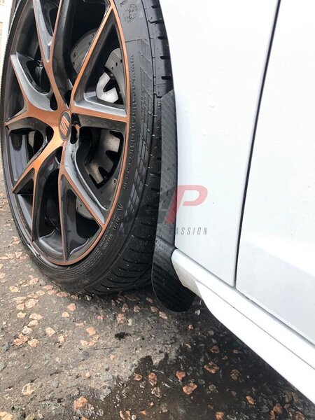 AP Design Carbon Front Arch Guards/Mud Flaps - Leon Cupra Image 1