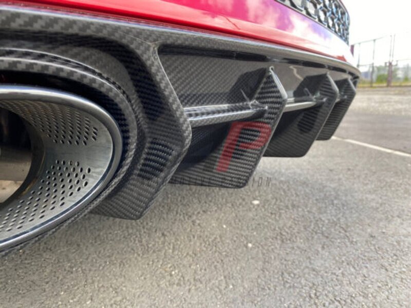 AP Design Dry Carbon Diffuser Gloss Twill - RS3 8Y Image 3