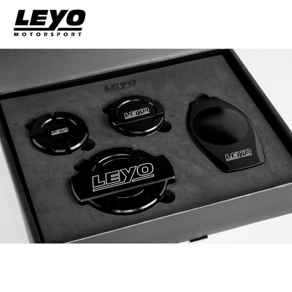 Leyo Motorsport Engine Bay Accessories Caps (Black) Image 1