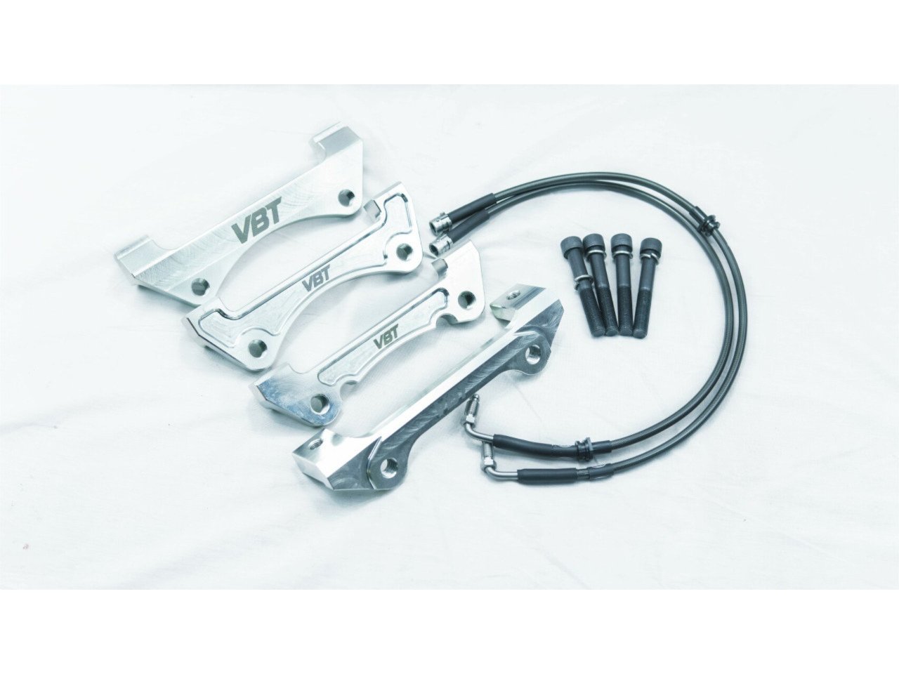 Vagbremtechnic Front Brake Adaption Kit - Allows Fitment of Audi TTRS Calipers to 340 or 345mm OE Di