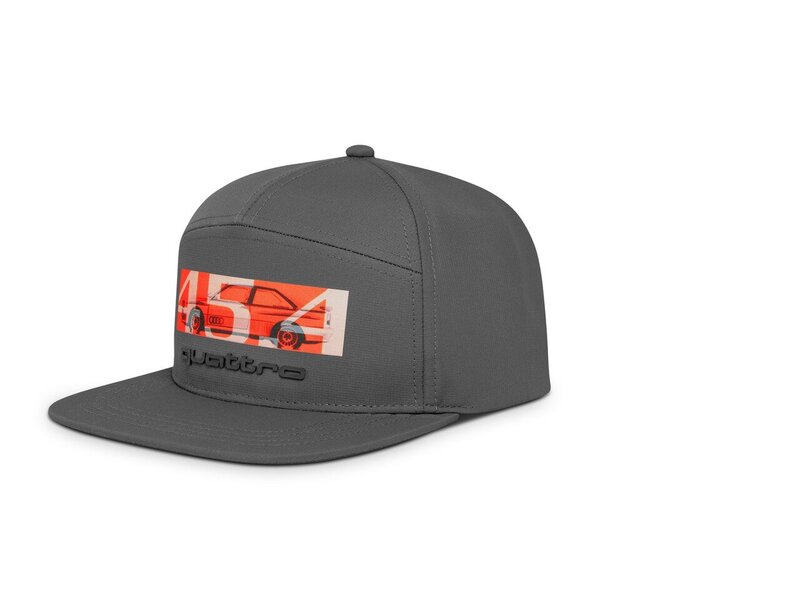 Audi quattro 45.4 Snapback Cap, grey Image 1