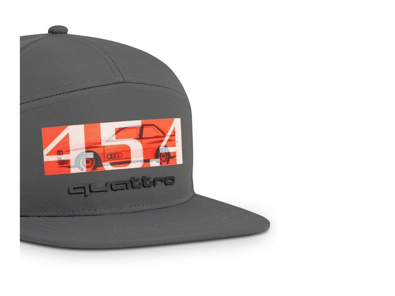 Audi quattro 45.4 Snapback Cap, grey Image 3