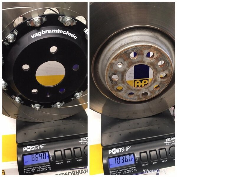 Vagbremtechnic Front Brake Kit 4 Piston AP Racing Calipers with 362x32mm 2-Piece Discs And Ferodo DS Image 4