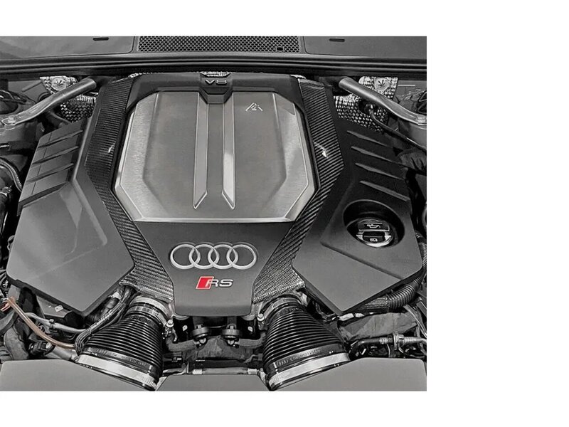 034 Motorsport Carbon Fiber Engine Cover Trim - C8 RS6/RS7 Image 1