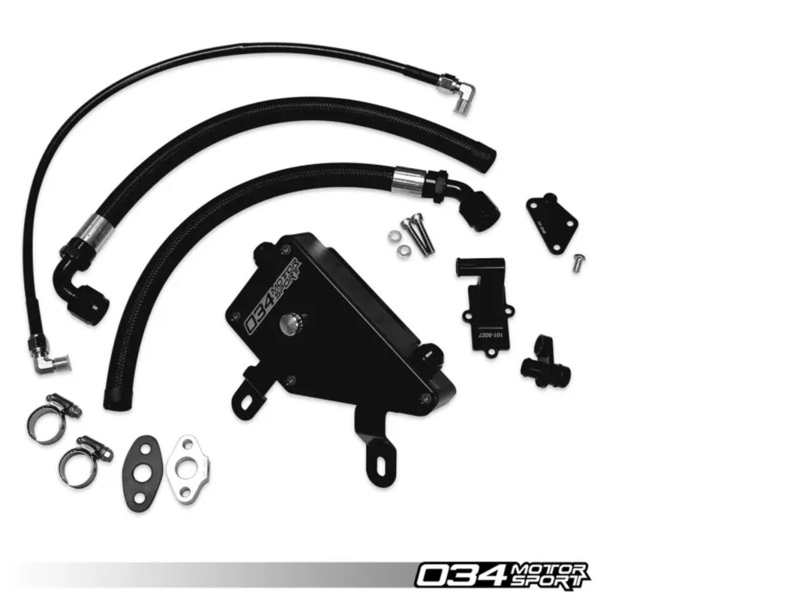 034Motorsport Billet Aluminum Engine Catch Can Kit - 8V.5 RS3 Image 1