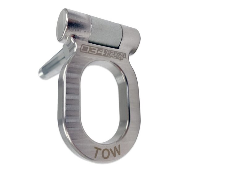 034Motorsport Stainless Steel Tow Hook - 105mm for Audi MQB/B8/B8.5/B9 and Volkswagen MQB Image 2
