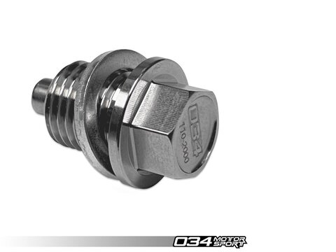 034Motorsport Billet Magnetic Oil Drain Plug Kit, Audi &amp; VW With Metal Oil Pan