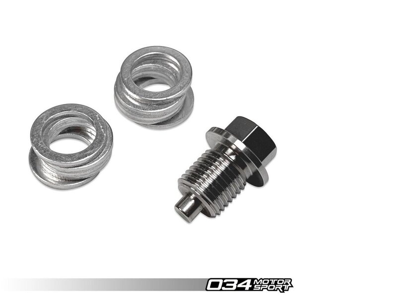 034Motorsport Billet Magnetic Oil Drain Plug Kit, Audi &amp; VW With Metal Oil Pan Image 2