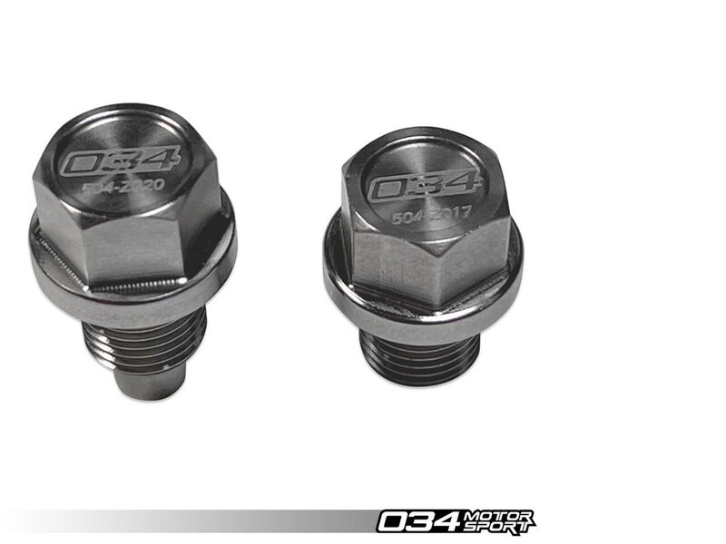 034Motorsport Rear Differential Magnetic Drain Plug Kit, 8J/8P/8V/8S/8Y Quattro Vehicles, Mk5/Mk6/Mk Image 2