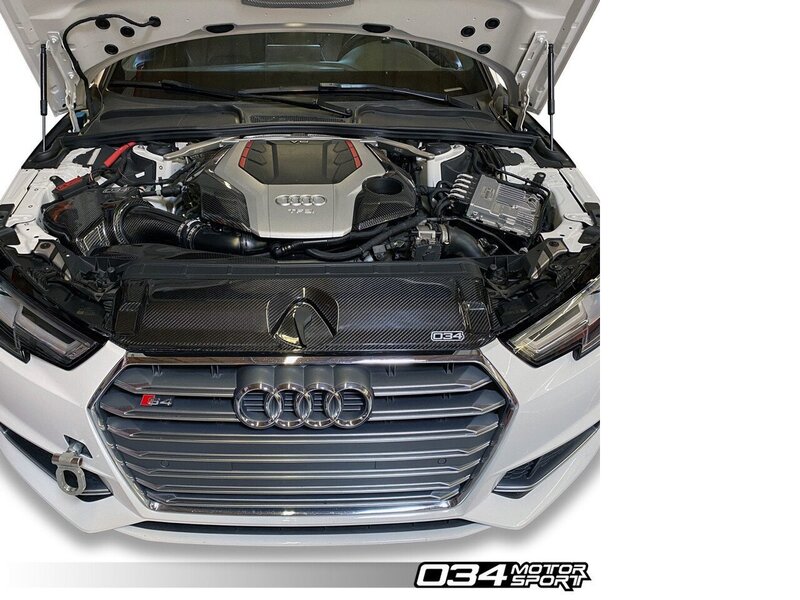 034Motorsport Carbon Fiber Radiator Support Cover For Audi B9 A4/S4 Image 3
