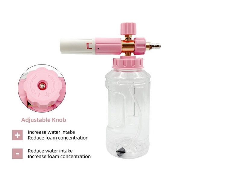 Professional 1L Transparent High Pressure Car Washer Snow Foam Lance with 1/4 Quick Connect for Car Image 1