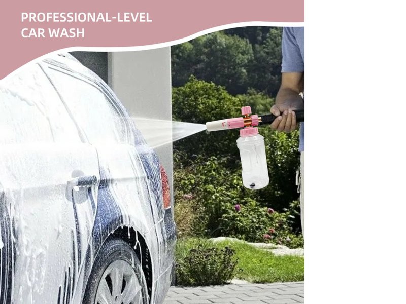 Professional 1L Transparent High Pressure Car Washer Snow Foam Lance with 1/4 Quick Connect for Car Image 2