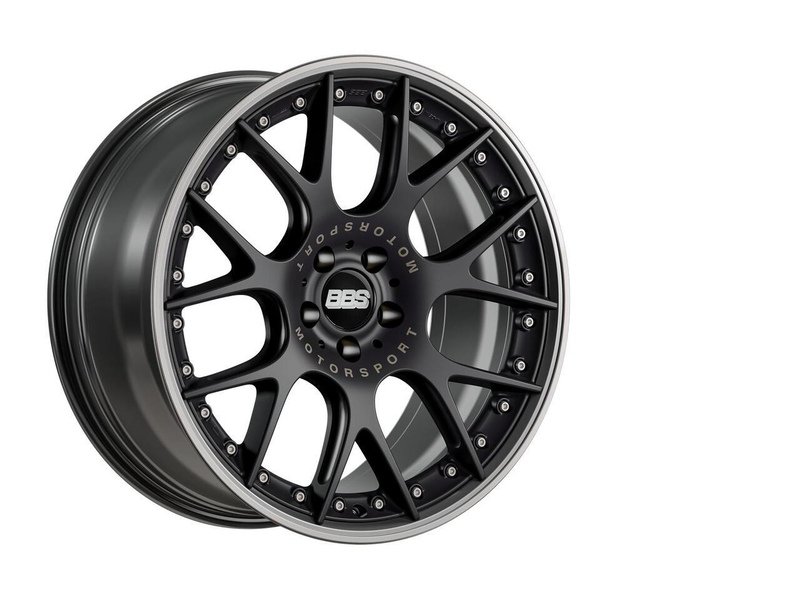 B0711118# BBS Wheel CH-R II (Each) 9,5x20 offset25 pcd5x112 82,0 black matt/titanium - CH654 Image 1