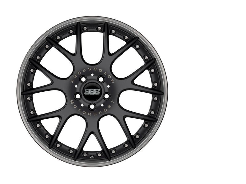 B0711118# BBS Wheel CH-R II (Each) 9,5x20 offset25 pcd5x112 82,0 black matt/titanium - CH654 Image 2