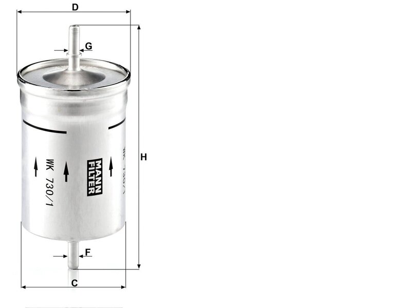 FUEL FILTER WK730/1 Image 1