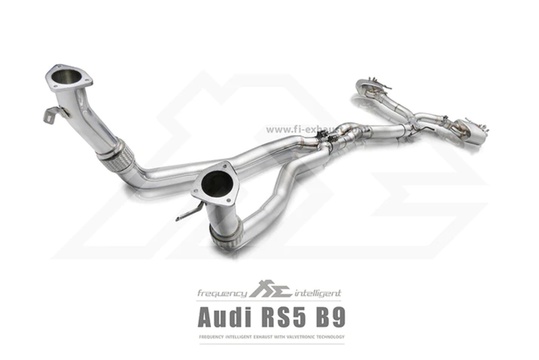 FI Exhaust Audi RS4/RS5 (B9) 2017-2019<br>(Compatible with OEM Elect. Valve