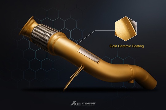 Catless Downpipe Ceramic Coating Service Cost (Gold)
