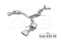 Front Pipe + Mid X-Pipe + Valvetronic Muffler + Dual Silver Image 1