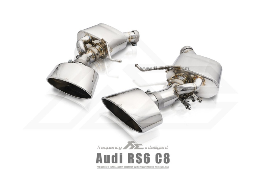 Front Pipe + Mid X-Pipe + Valvetronic Muffler + Dual Silver Image 3