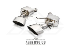 Front Pipe + Mid X-Pipe + Valvetronic Muffler + Dual Silver Image 3