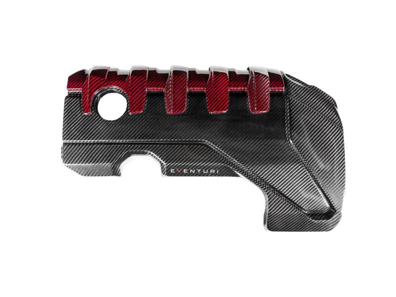Eventuri Carbon Fibre Black and Red Engine Cover - RS3 Gen 2 / TTRS 8S / RS3 8Y Image 1