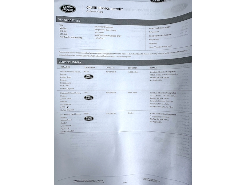 Land Rover Range Rover Sport SD V6 HSE - U166