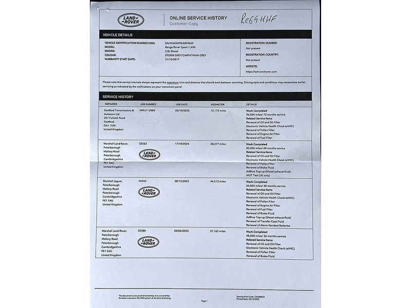Land Rover Range Rover Sport SD V6 Autobiography Dynamic - U290