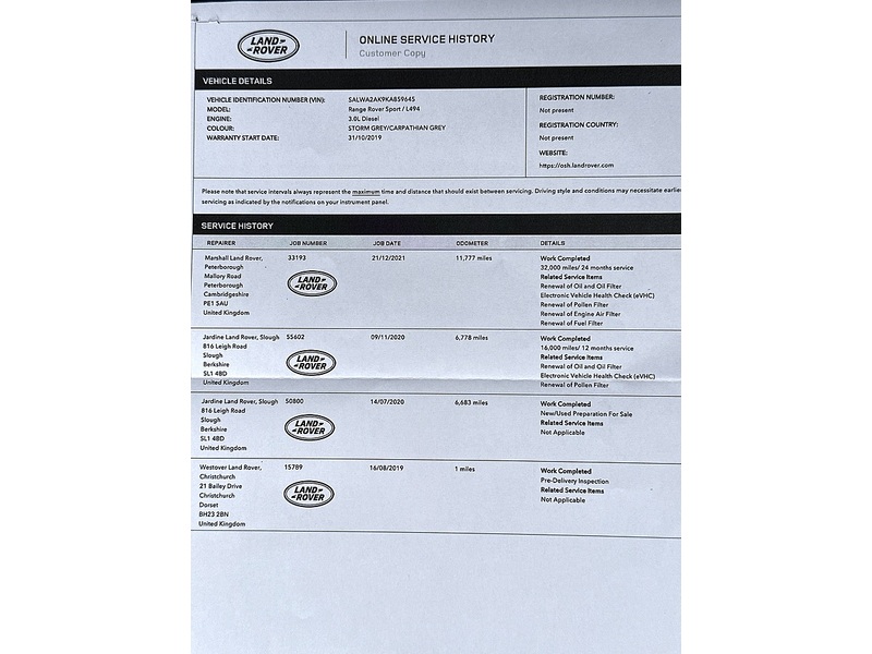 Land Rover Range Rover Sport SD V6 Autobiography Dynamic - U290
