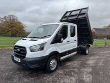 Ford Transit 350 EcoBlue Leader L3 DOUBLE CAB ONE STOP TIPPER WITH TOOL AREA 