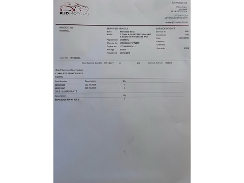 4.0 C63 V8 BiTurbo AMG S Estate 5dr Petrol SpdS MCT Euro 6 (s/s) (510 ps)