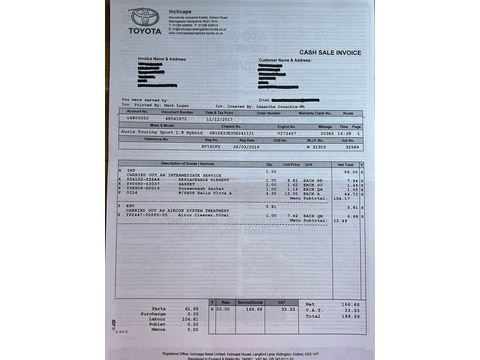 1.8 VVT-h Excel Touring Sports 5dr Petrol Hybrid CVT Euro 6 (s/s) (136 ps)