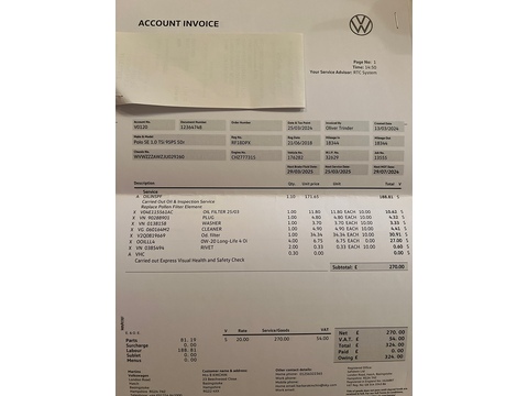 1.0 TSI SE Hatchback 5dr Petrol Manual Euro 6 (s/s) (95 ps)