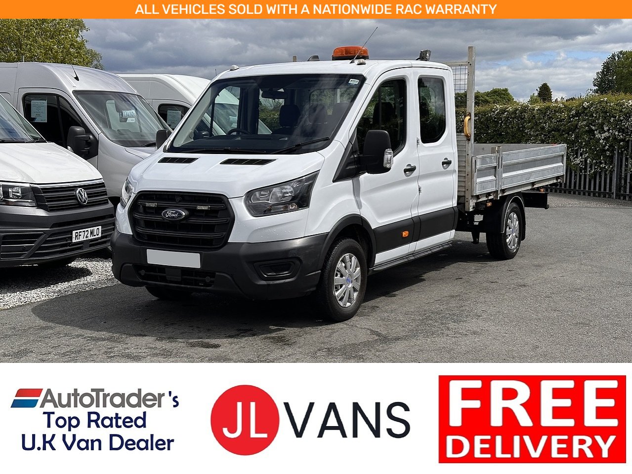 Ford 2.0 350 EcoBlue HD Leader Dropside Double Cab 4dr Diesel Manual RWD L4 Euro 6 (s/s) (130 ps)