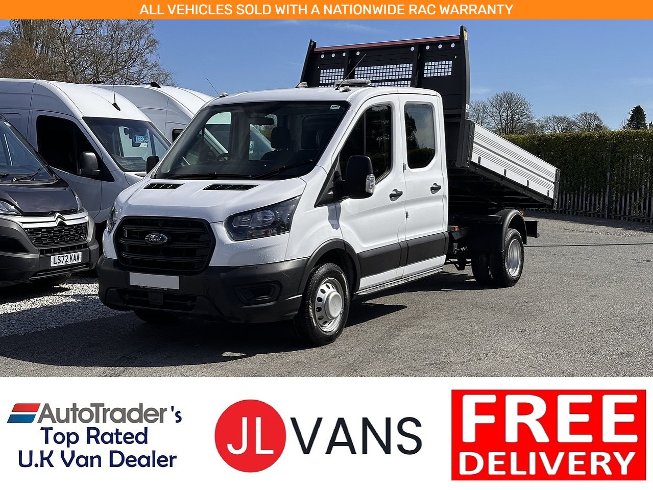 Ford 2.0 350 EcoBlue Leader Tipper Double Cab 4dr Diesel Manual RWD L3 Euro 6 (s/s) (130 ps)