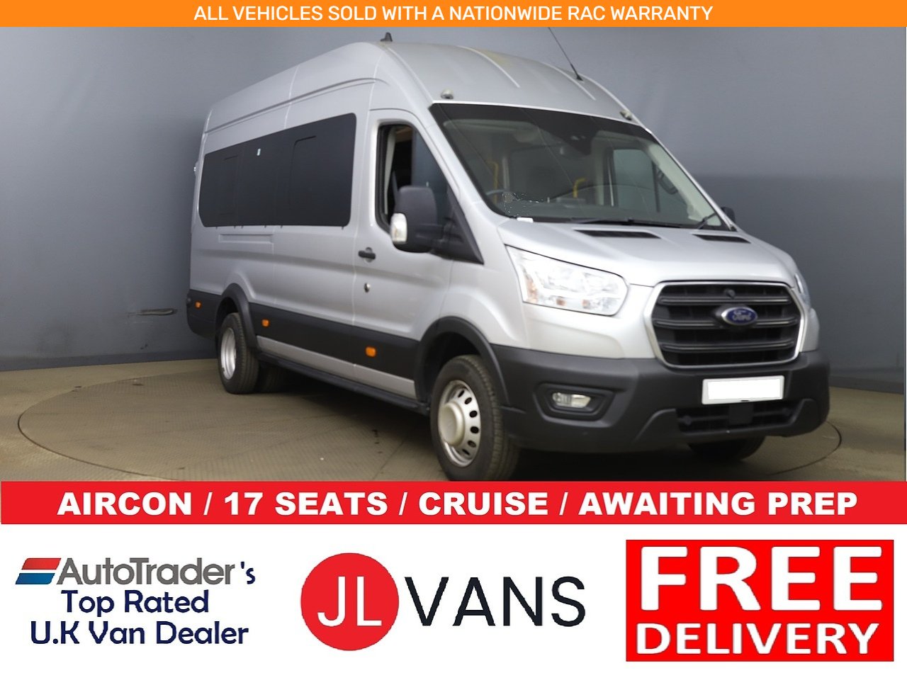 Ford 2.0 460 EcoBlue Trend Minibus Double Cab 5dr Diesel Manual RWD L4 H3 Euro 6 (s/s) (17 Seat, DRW) (130 ps)