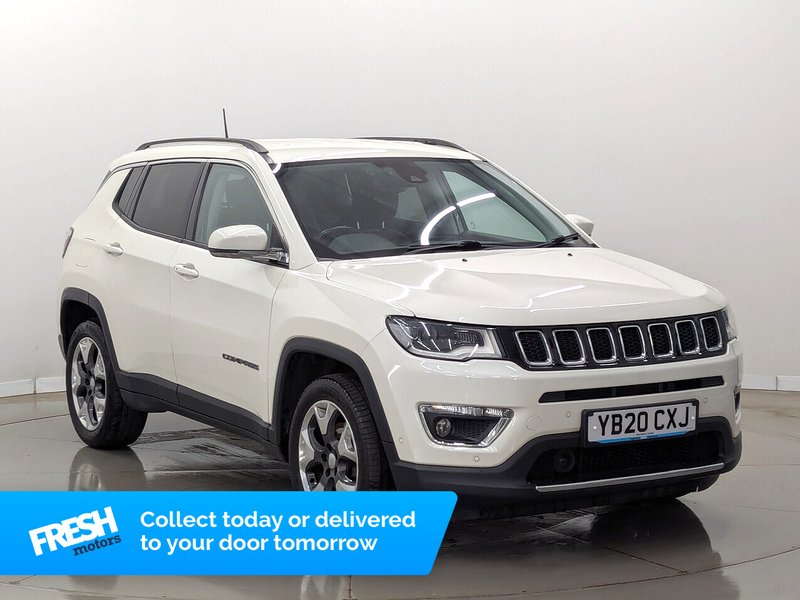 Vocal White 2020 Jeep Compass 1.4 MultiAir II Limited (138bhp) SUV/Crossover Front-wheel drive Manual