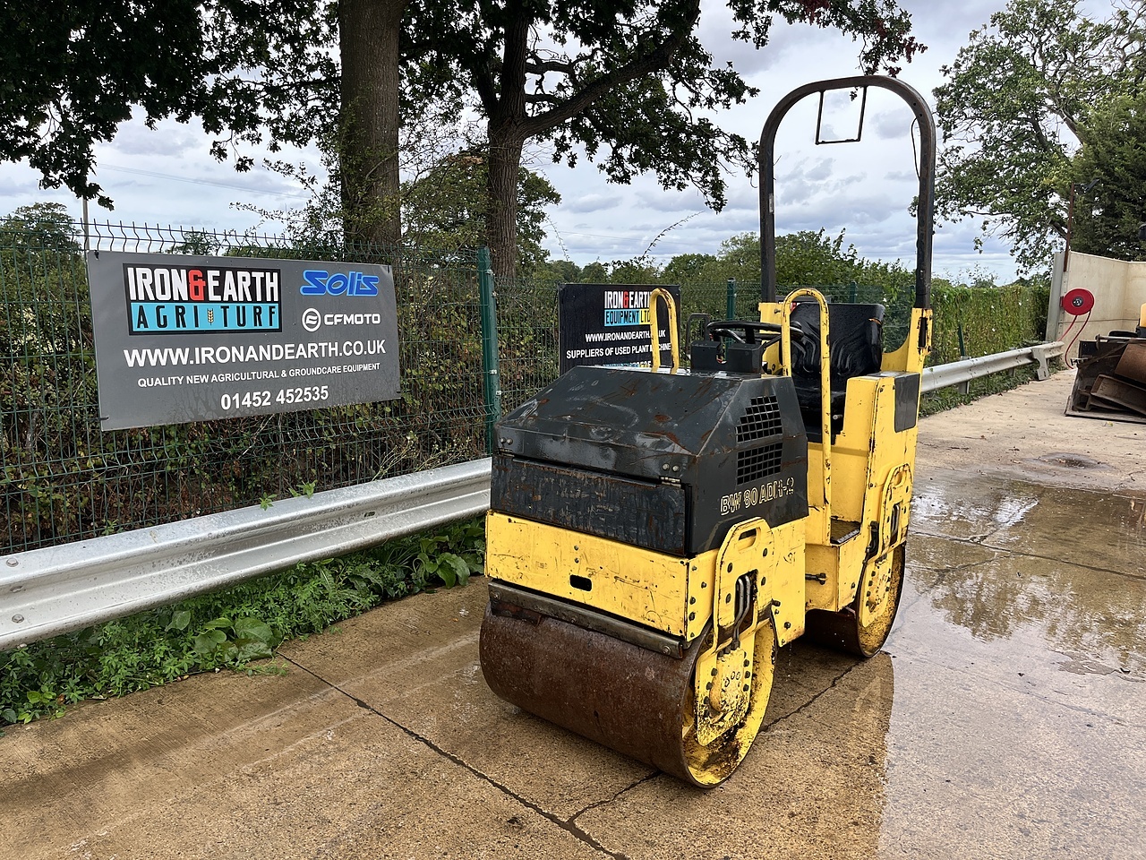 2002 Bomag BW80 ADH-2 Roller compactor for sale in Berkeley, Gloucestershire — photo 2