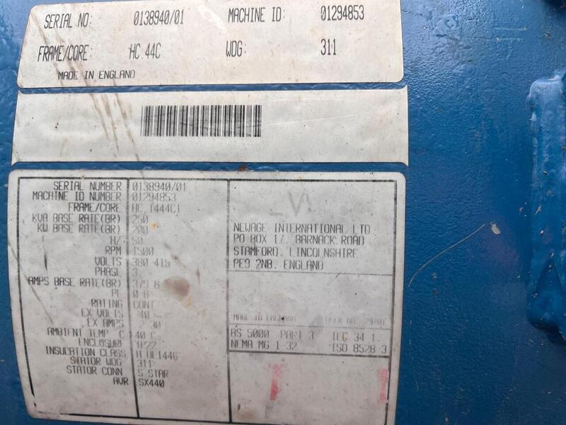 Volvo 250 KVA Gen Set Generator 