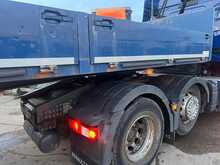 Renault T480 with Dropside Crane Trailer 