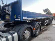 Renault T480 with Dropside Crane Trailer 