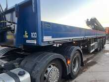 Renault T480 with Dropside Crane Trailer 