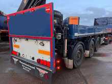 Renault T480 with Dropside Crane Trailer 