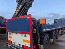 Renault T480 with Dropside Crane Trailer 